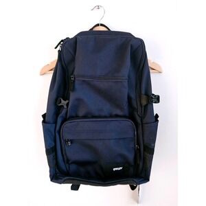 Oakley Street Organizing Pocket Backpack Fathom Navy Blue Tech Laptop Bag NWT